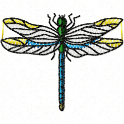 Dragon Flies Embroidery Design 11 Dragon Flies Embroidery Design 11